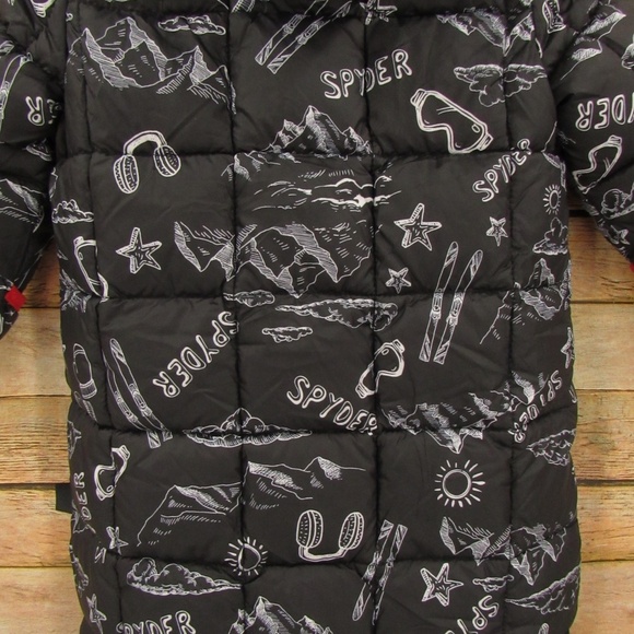 SPYDER 18M Black/White/Red Snowsuit - Picture 9 of 16